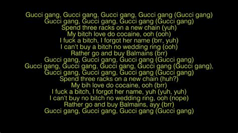 gucci gang lyrics copy and paste